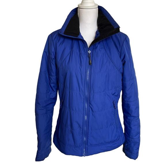 Columbia Jacket Coat Womens Omni Heat M Purple Quilted Lightweight Interchange - Picture 1 of 12